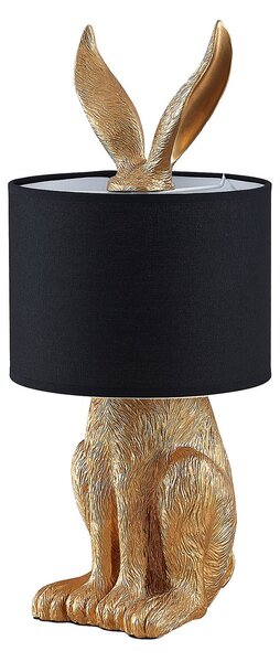 Lampa Stołowa Lindby, Lorentina, czarny, salon, tkanina | tekstylia, design