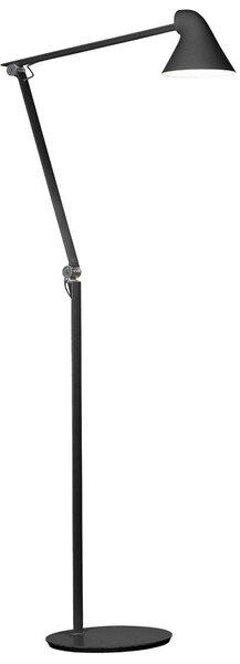 Lampa Podłogowa Louis Poulsen, NJP, ściemnialny, czarny, salon, metal, design