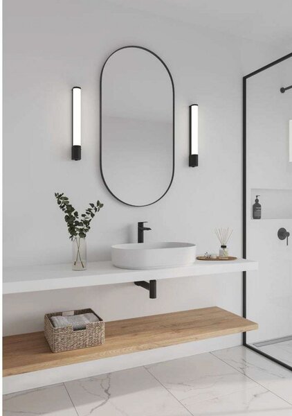 Lampa Ścienna Nordlux, czarny, łazienka, aluminium
