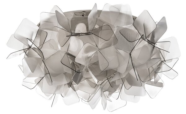 Lampa Sufitowa Slamp, Clizia, ściemnialny, szary, salon, tworzywo sztuczne, design