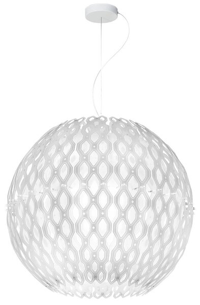 Lampa Wisząca Slamp, Charlotte, ściemnialny, biały, salon, tworzywo sztuczne, design