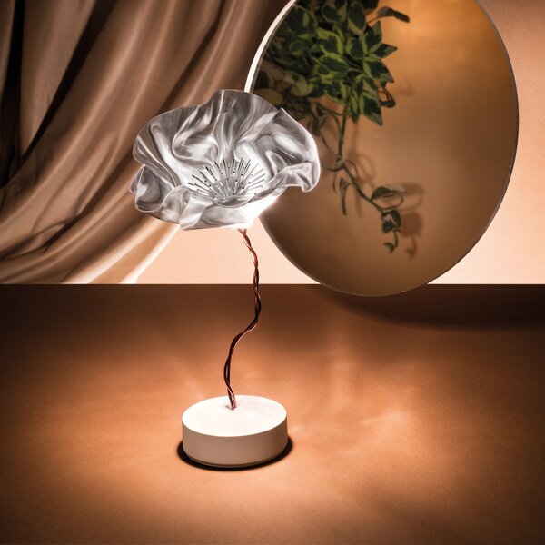 Lampa Stołowa Slamp, Lafleur, ściemnialny, transparentny, salon, tworzywo sztuczne, design