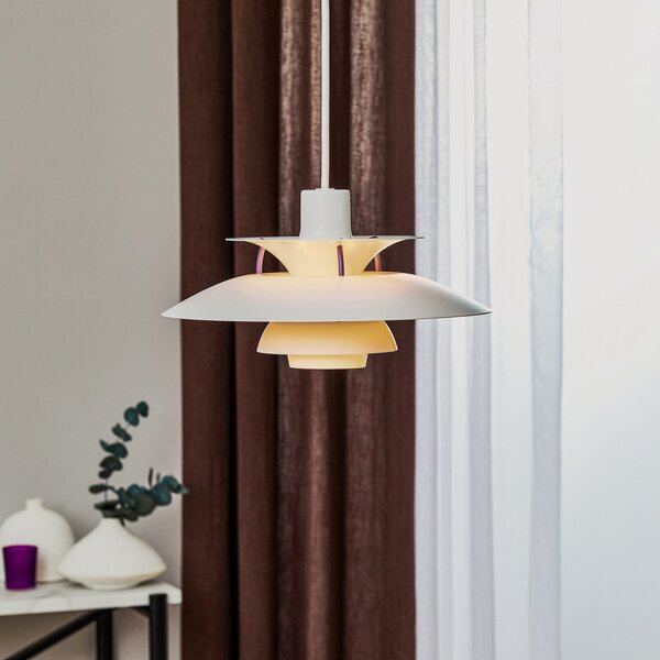 Lampa Wisząca Louis Poulsen, PH 5 300, ściemnialny, biały, salon, metal, design