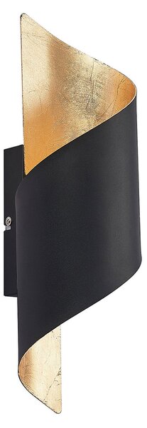 Lampa Ścienna Lindby, Desirio, ściemnialny, czarny, salon, metal, nowoczesny