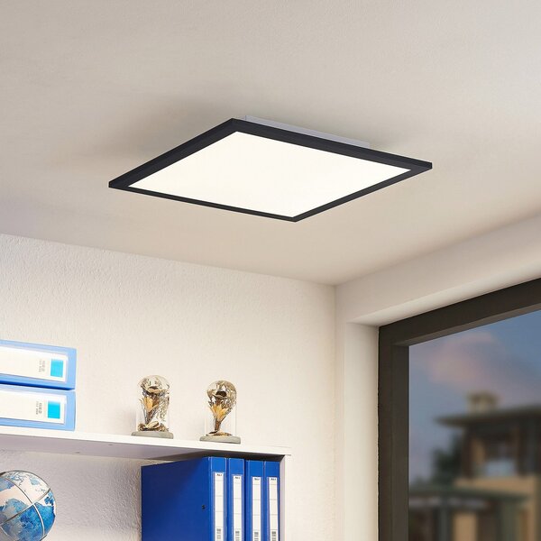 Lampa Sufitowa Lindby, Nelios, czarny, kuchnia, tworzywo sztuczne, nowoczesny