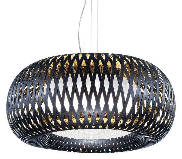 Lampa Wisząca Slamp, Kalatos, ściemnialny, czarny, salon, tworzywo sztuczne, design