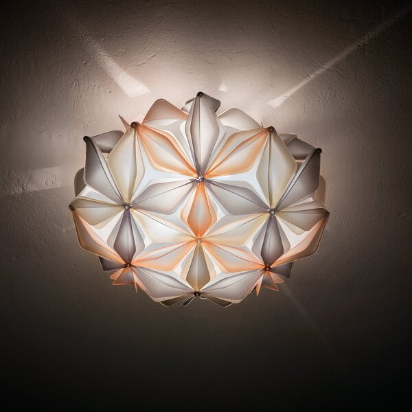 Lampa Sufitowa Slamp, La Vie M, ściemnialny, beżowy, salon, tworzywo sztuczne, design