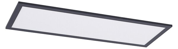 Lampa Sufitowa Lindby, Nelios, ściemnialny, czarny, kuchnia, tworzywo sztuczne, nowoczesny