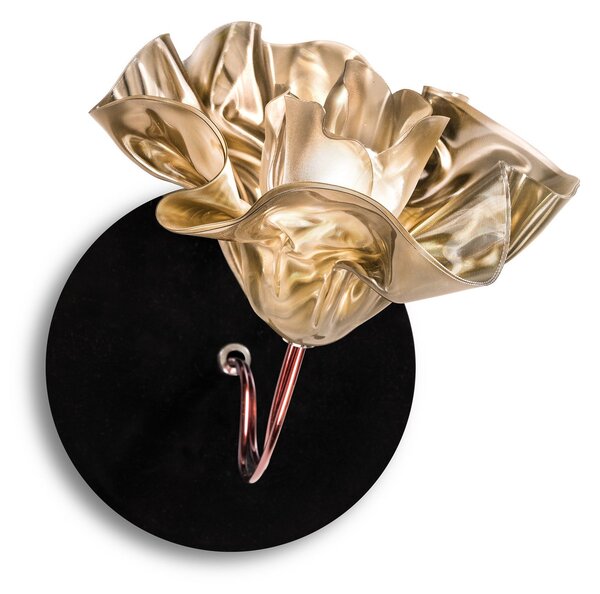 Lampa Ścienna Slamp, LaFleur, ściemnialny, złoty | mosiężny, salon, tworzywo sztuczne, design