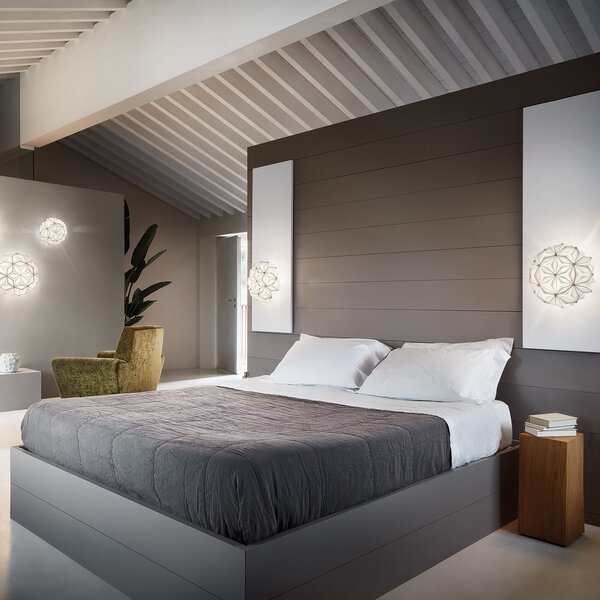 Lampa Sufitowa Slamp, La Vie, ściemnialny, biały, salon, tworzywo sztuczne, design
