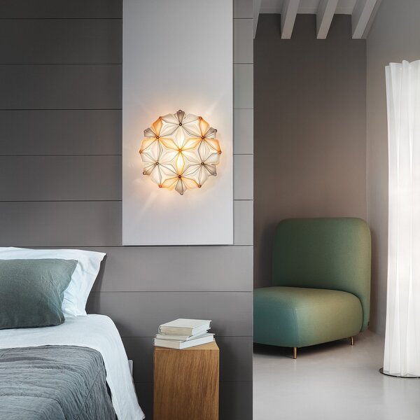 Lampa Sufitowa Slamp, La Vie, ściemnialny, beżowy, salon, tworzywo sztuczne, design