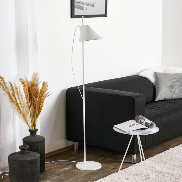 Lampa Podłogowa Louis Poulsen, Yuh, ściemnialny, biały, salon, metal, design
