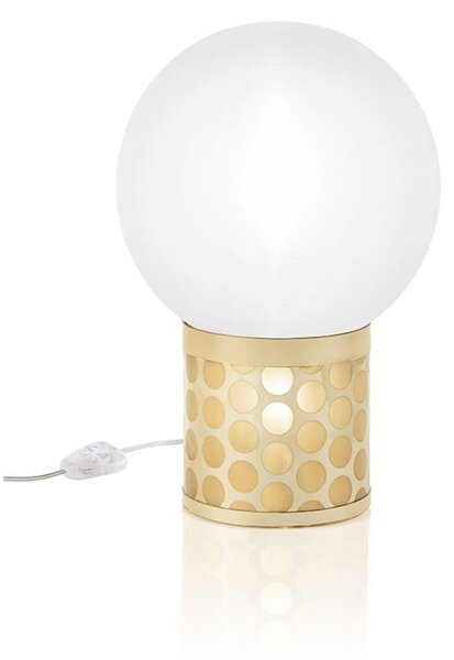 Lampa Stołowa Slamp, złoty | mosiężny, salon, tworzywo sztuczne