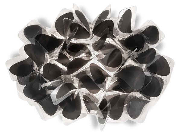 Lampa Ścienna Slamp, Clizia Mama Non Mama, ściemnialny, czarny, salon, tworzywo sztuczne, design