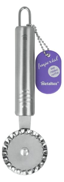 Ząbkowany nóż do ciasta ze stali nierdzewnej Metaltex Pastry, dł. 19 cm