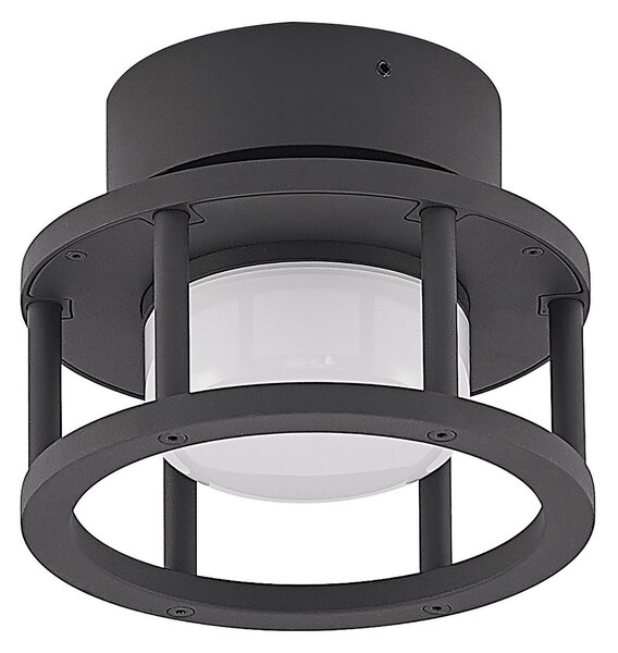 Zewnętrzna Lampa Lucande, Berenike, ściemnialny, szary, balkon, aluminium, nowoczesny