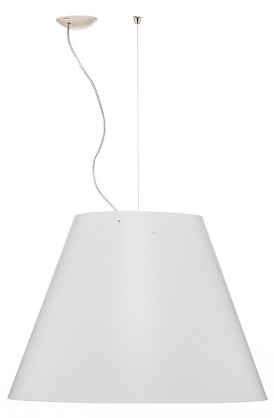 Lampa Wisząca Luceplan, Grande Costanza, biały, salon, tworzywo sztuczne, design