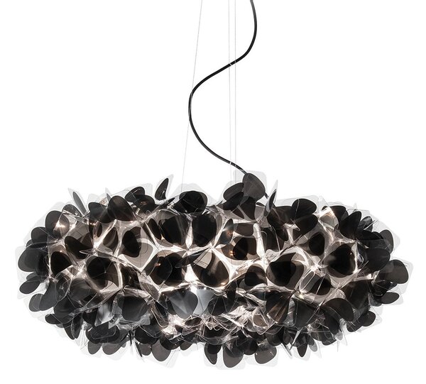 Lampa Wisząca Slamp, Clizia Mama Non Mama, ściemnialny, czarny, salon, tworzywo sztuczne, design