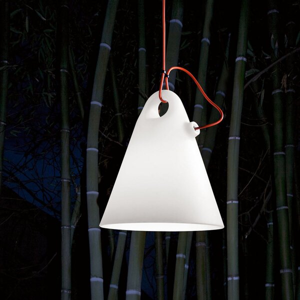 Zewnętrzna Lampa Martinelli Luce, Trilly, biały, taras, tworzywo sztuczne, design