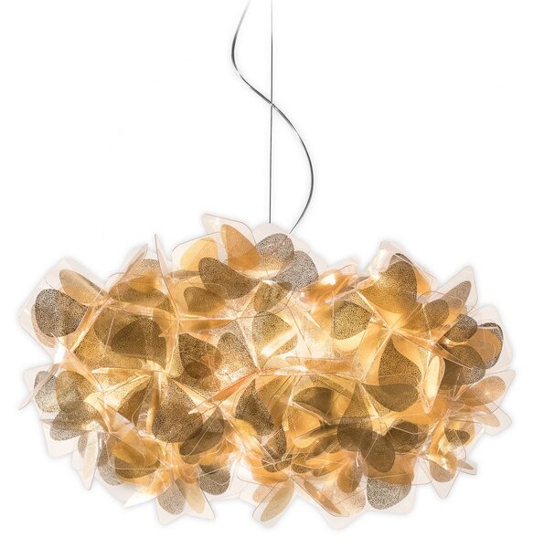 Lampa Wisząca Slamp, Clizia Mama Non Mama, ściemnialny, złoty | mosiężny, salon, tworzywo sztuczne, design