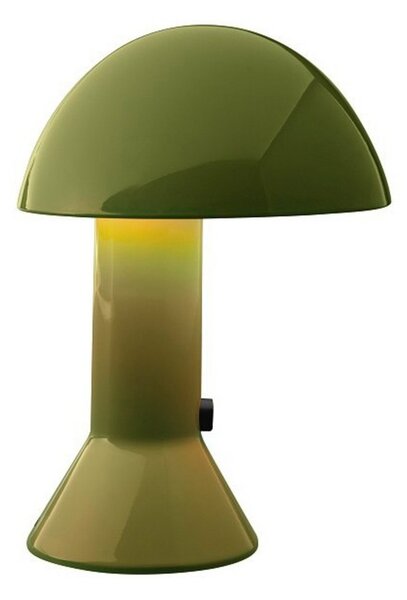 Lampa Stołowa Martinelli Luce, Elmetto, zielony, salon, tworzywo sztuczne, design