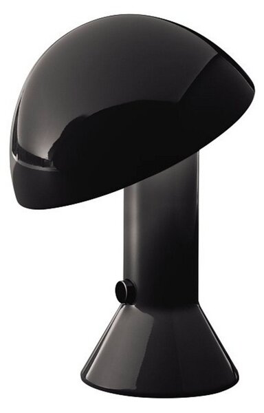 Lampa Stołowa Martinelli Luce, Elmetto, czarny, salon, tworzywo sztuczne, design