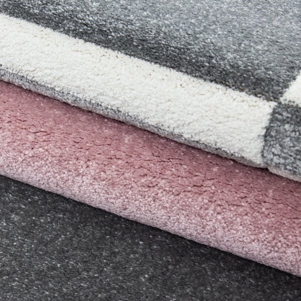 Różowo-szary chodnik 80x300 cm Hawaii – Ayyildiz Carpets