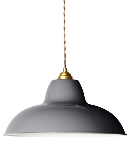 Lampa Wisząca Anglepoise, Original 1227 Brass Midi Wide, ściemnialny, szary, salon, metal, design