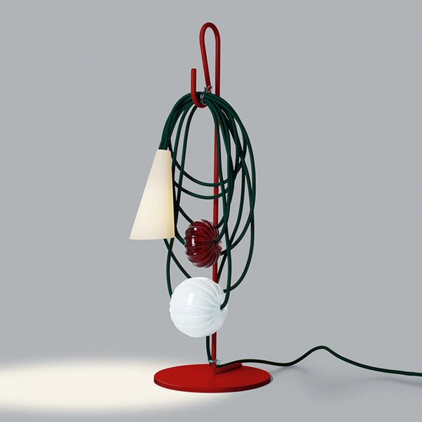 Lampa Stołowa Foscarini, Filo, wielokolorowy, salon, metal, design
