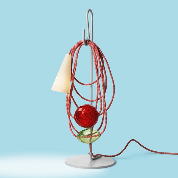 Lampa Stołowa Foscarini, Filo, wielokolorowy, salon, metal, design