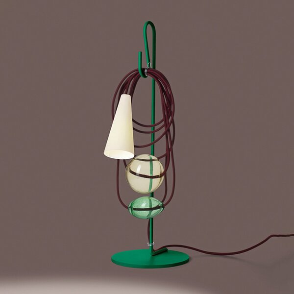 Lampa Stołowa Foscarini, Filo, wielokolorowy, salon, metal, design