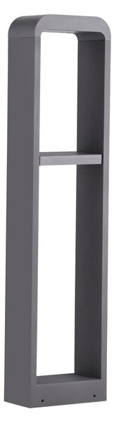 Zewnętrzna Lampa Lindby, Darko, szary, taras, aluminium, nowoczesny