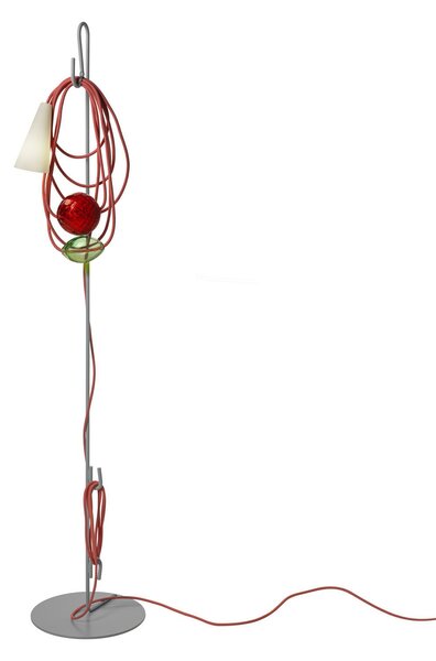 Lampa Podłogowa Foscarini, Filo, wielokolorowy, salon, metal, design