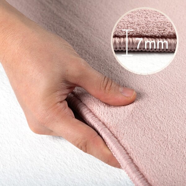 Różowy okrągły dywan odpowiedni do prania ø 120 cm Sky – Ayyildiz Carpets