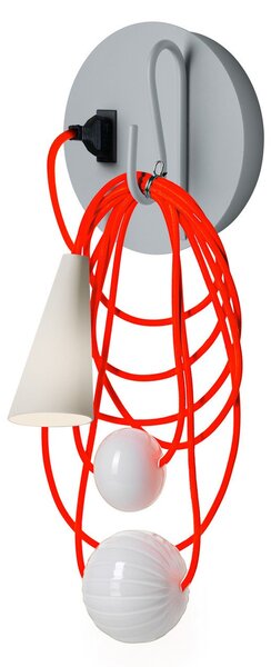 Lampa Ścienna Foscarini, Filo, wielokolorowy, salon, metal, design