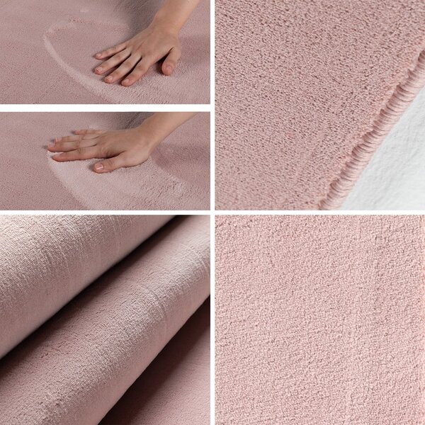 Różowy okrągły dywan odpowiedni do prania ø 120 cm Sky – Ayyildiz Carpets