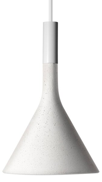 Lampa Wisząca Foscarini, Aplomb Mini, ściemnialny, biały, kuchnia, beton, design
