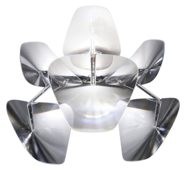 Lampa Ścienna Luceplan, ściemnialny, transparentny, salon, metal