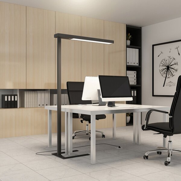 Lampa Podłogowa Arcchio, Susi, ściemnialny, czarny, gabinet | pracownia, aluminium, nowoczesny