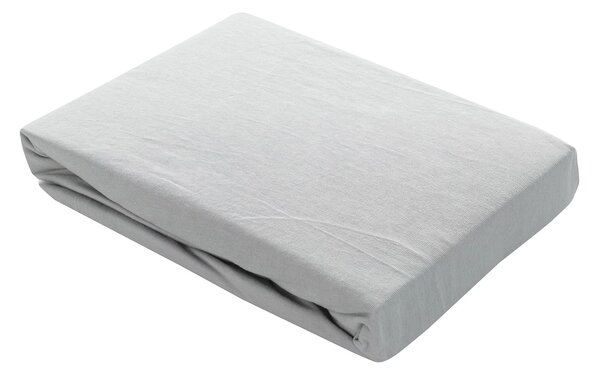 Prześcieradło jersey z gumką Jerry 90x200cm light grey