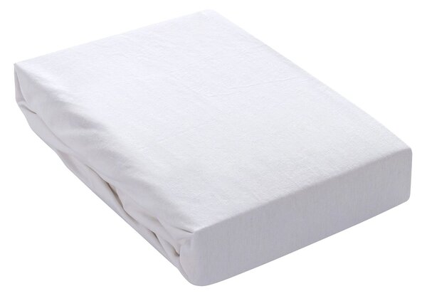 Prześcieradło jersey z gumką Jerry 90x200cm white