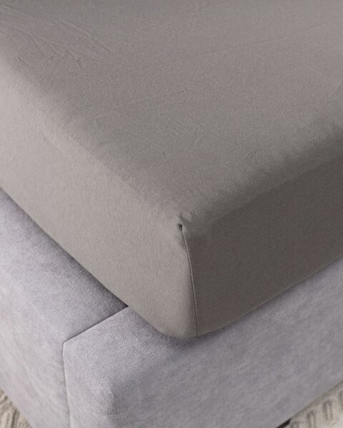 Prześcieradło jersey z gumką Jerry 90x200cm grey