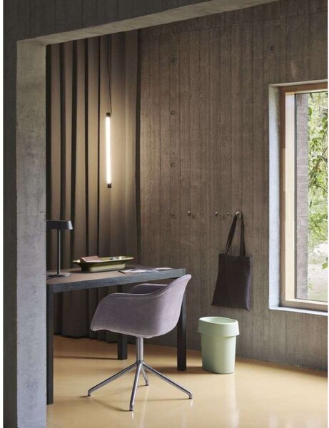 Lampa Wisząca Muuto, ściemnialny, szary, jadalnia, aluminium