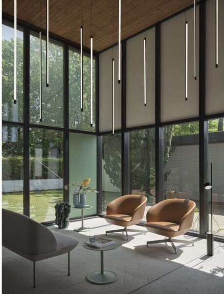Lampa Wisząca Muuto, ściemnialny, czarny, jadalnia, aluminium