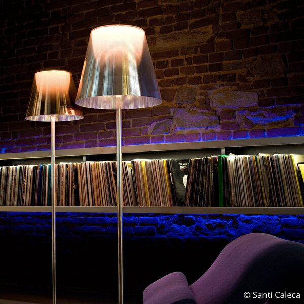 Lampa Podłogowa FLOS, KTribe, ściemnialny, metaliczny, salon, tworzywo sztuczne, design