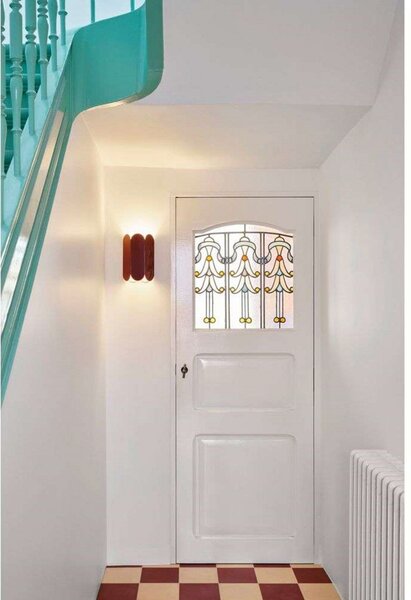 Arcs Sconce Lampa Ścienna Hardwired Auburn Red