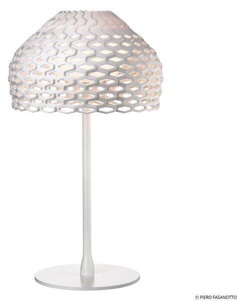 Lampa Stołowa FLOS, Tatou T, ściemnialny, biały, salon, metal, design