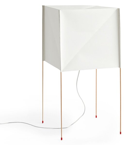 Lampa Podłogowa HAY, Pper Cube, biały, salon, tworzywo sztuczne, design