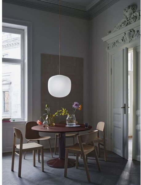 Lampa Wisząca Muuto, czerwony, salon, szkło