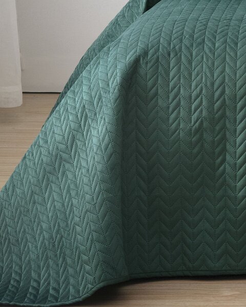 Narzuta na łóżko Silky Chic 220x240cm deep green